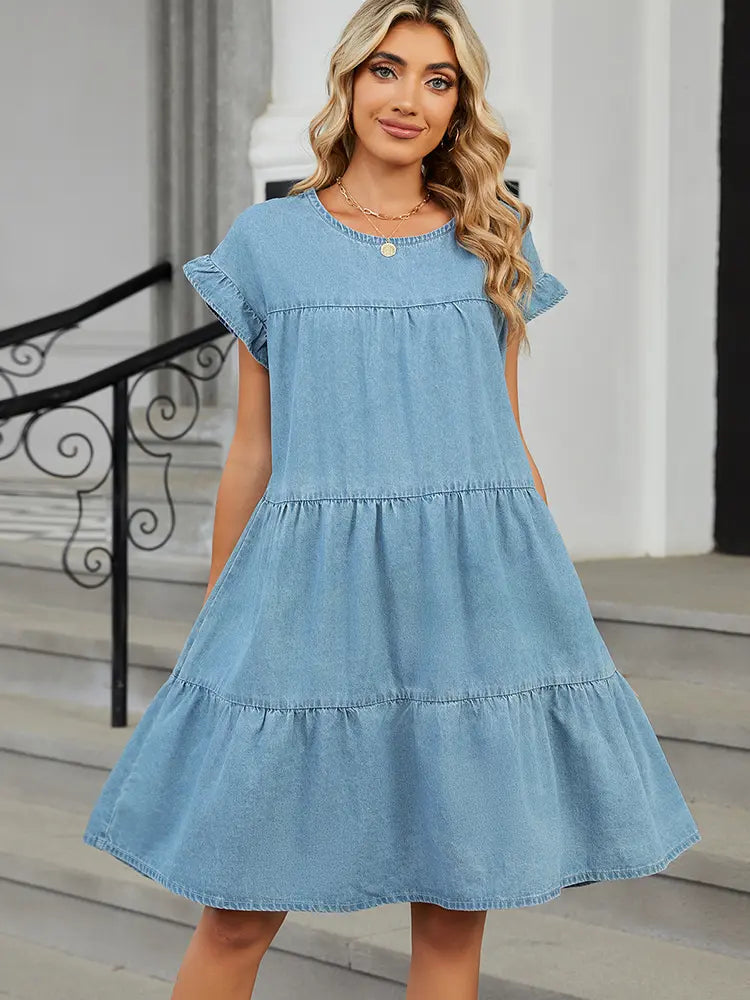 Thelisse denim dress styling