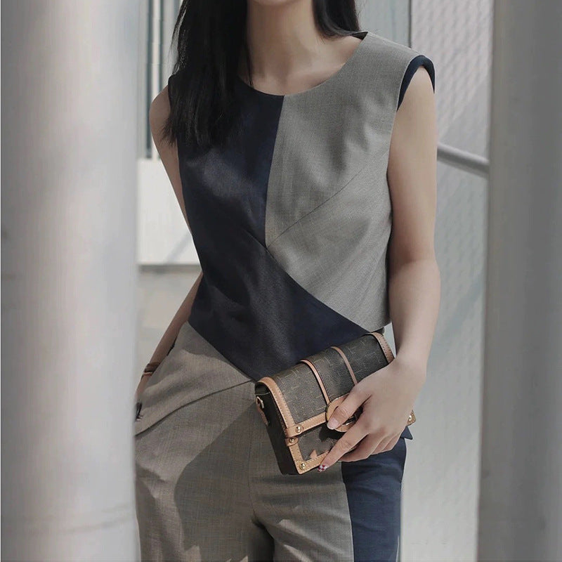 Two-Piece Pantsuit Side View